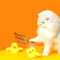 Flapping Duck Cat Toys Interactive Electric Bird Toys Washable Cat Plush Toys with Vibration Sensor Cats Game Toys Kitten