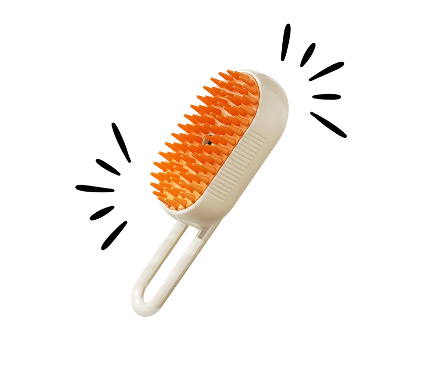 3-in-1 Electric Pet Grooming Steam Brush