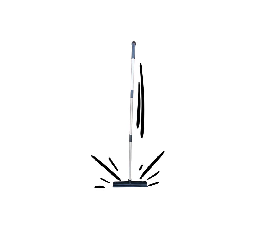 Pet Hair Rubber Broom