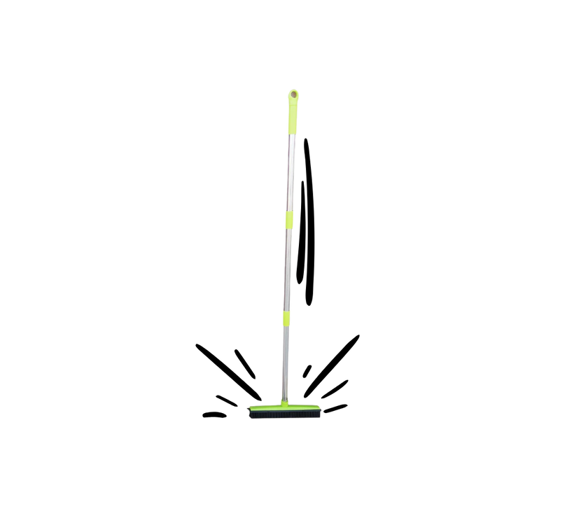 Pet Hair Rubber Broom