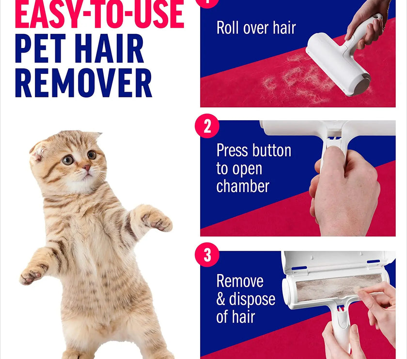 FurLift Roller™  - Pet Hair Remover with Self-Cleaning Base 