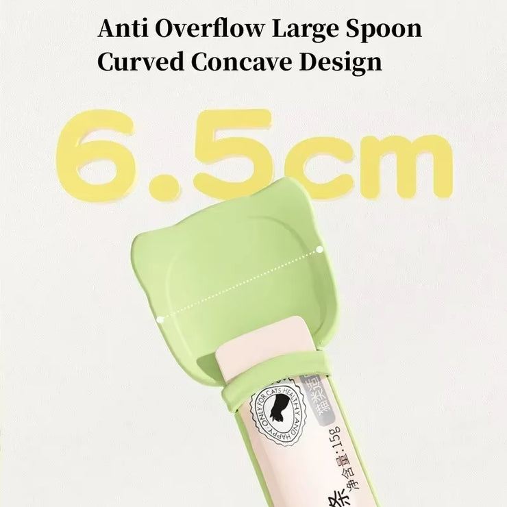 Cat Strip Feeding Spoon - For Wet Semi-Liquid Foods 