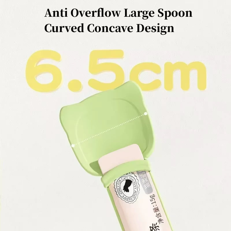 Cat Strip Feeding Spoon - For Wet Semi-Liquid Foods 