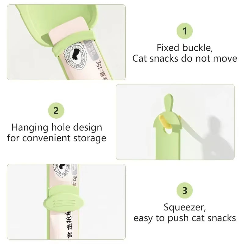 Cat Strip Feeding Spoon - For Wet Semi-Liquid Foods 