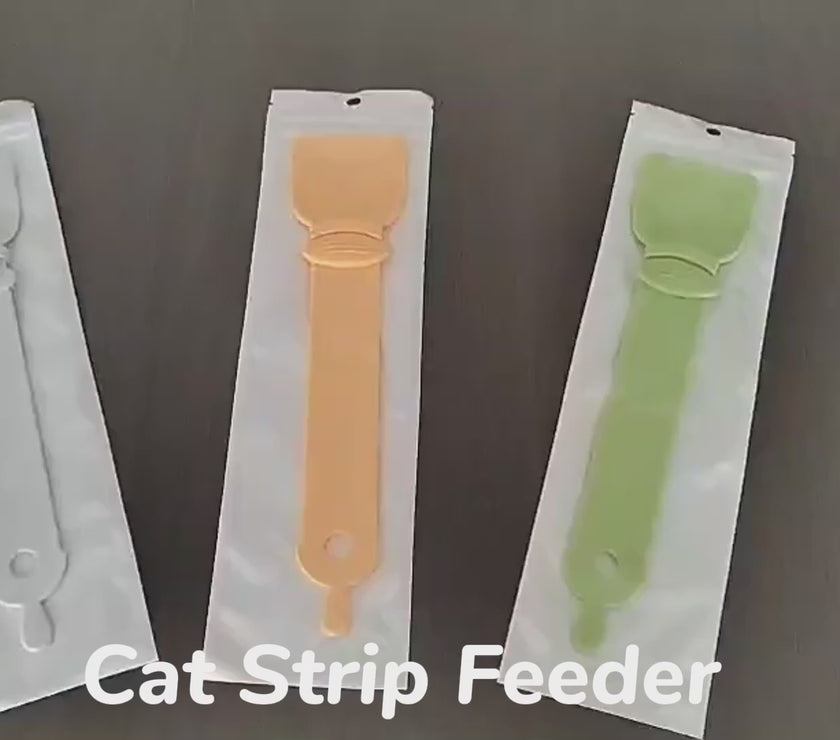 Cat Strip Spoon - For Wet Semi-Liquid Foods